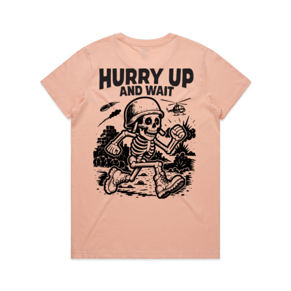 Hurry Up WO Fitted Tee Thumbnail