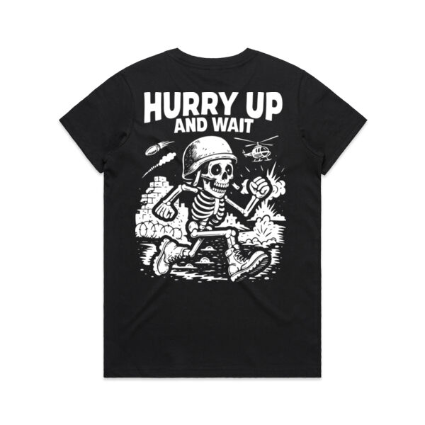 Hurry Up WO Fitted Tee Thumbnail