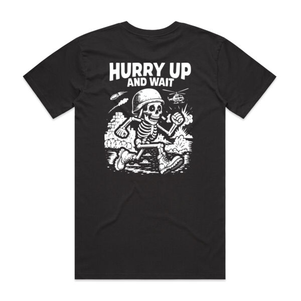 Hurry Up Men's Fitted Tee Thumbnail