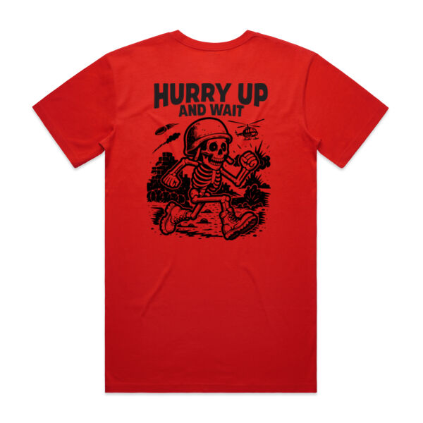 Hurry Up Men's Fitted Tee Thumbnail