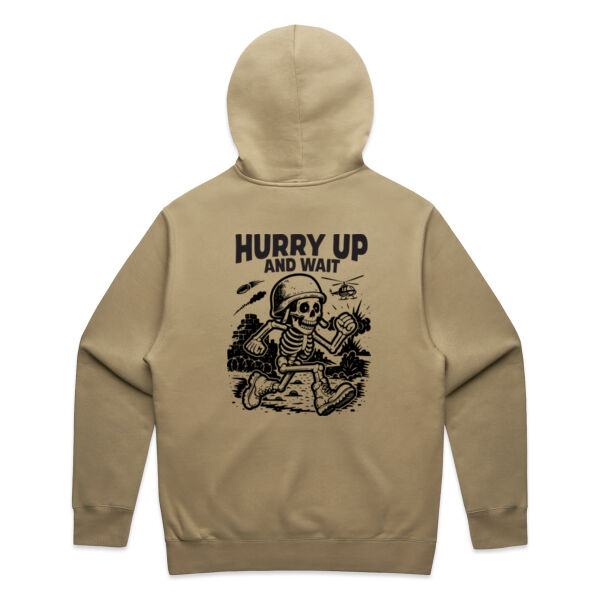 Hurry Up Men's Relaxed Hoodie Thumbnail