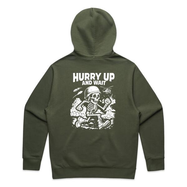 Hurry Up Men's Relaxed Hoodie Thumbnail