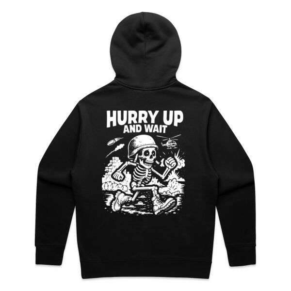 Hurry Up WO Zip Hoodie Thumbnail