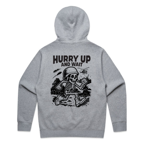 Hurry Up WO Zip Hoodie Thumbnail
